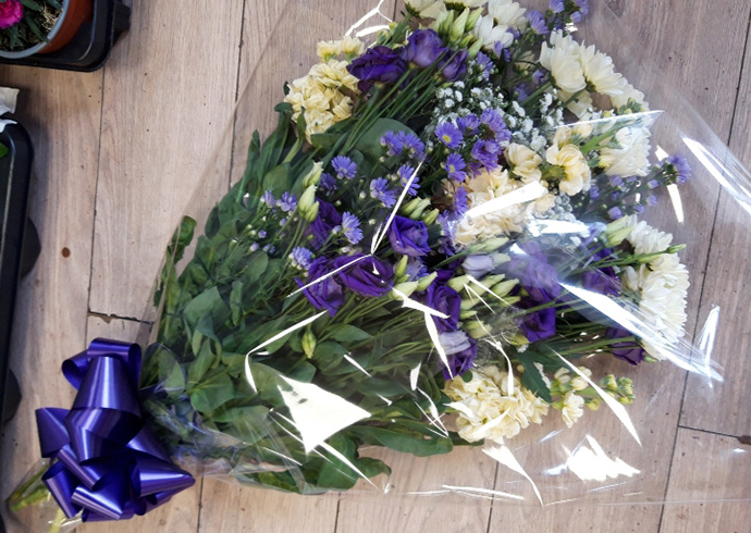 Anniversary aqua gift box  Bristol florist APB14